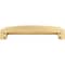 Jeffrey Alexander 128 mm Center Brushed Gold Square-to-Center Square Renzo Cabinet Cup Pull 141-128BG - alternate 3